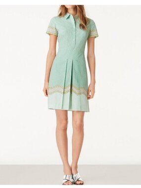 Tory Burch Emmy Print Cotton Shirt Dress - Shore Sarno - Size 6